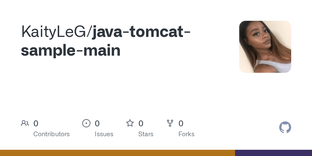 GitHub KaityLeG/javatomcatsamplemain