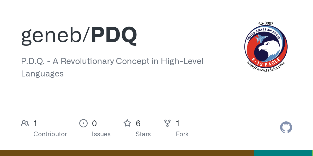 GitHub geneb/PDQ P.D.Q. A Revolutionary Concept in HighLevel