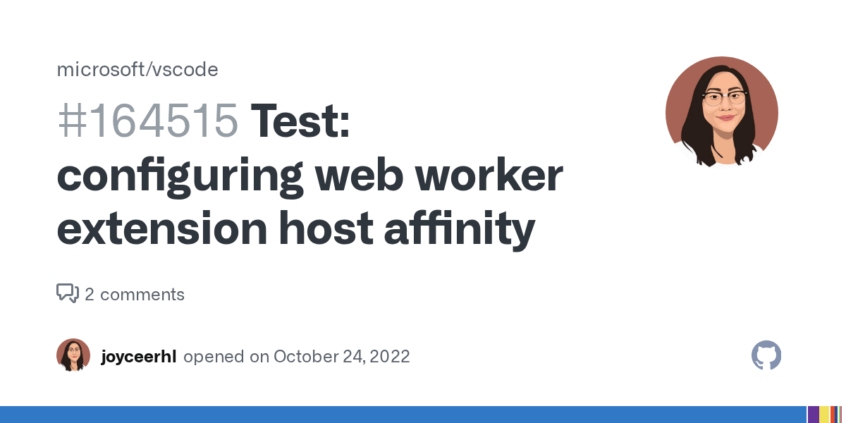Test configuring web worker extension host affinity · Issue 164515