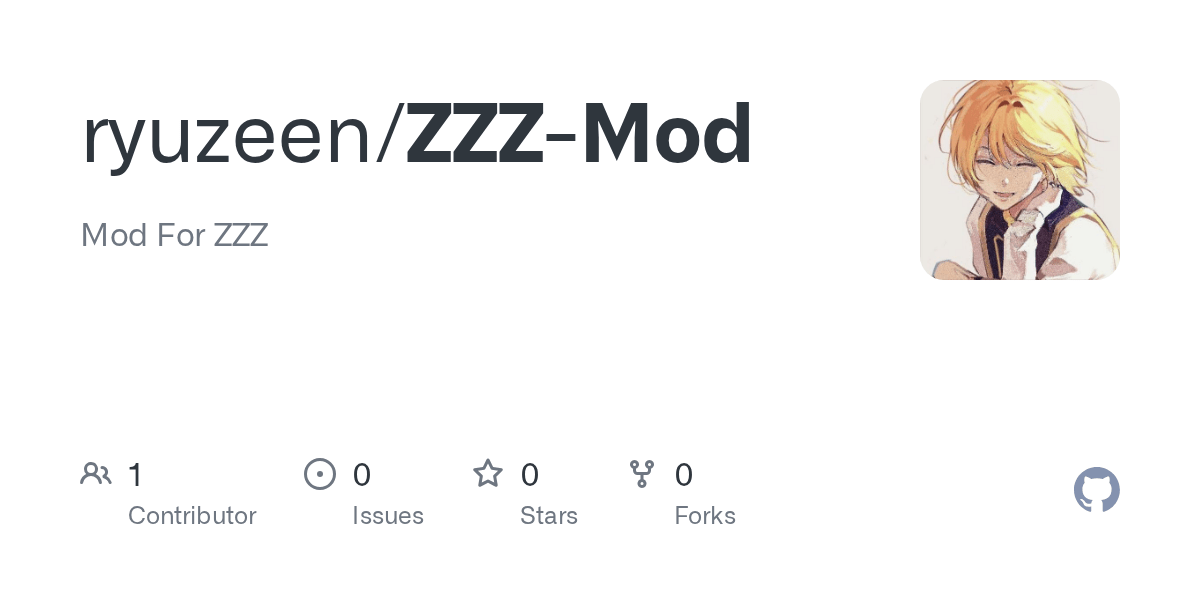 GitHub ryuzeen/ZZZMod Mod For ZZZ · GitHub