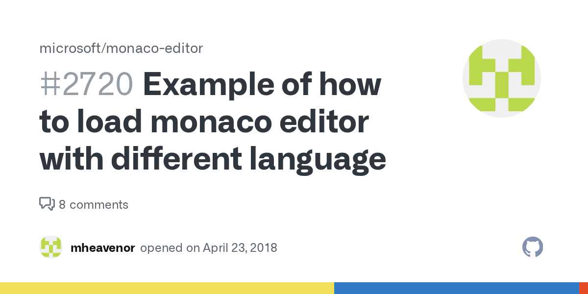 Example of how to load monaco editor with different language · Issue