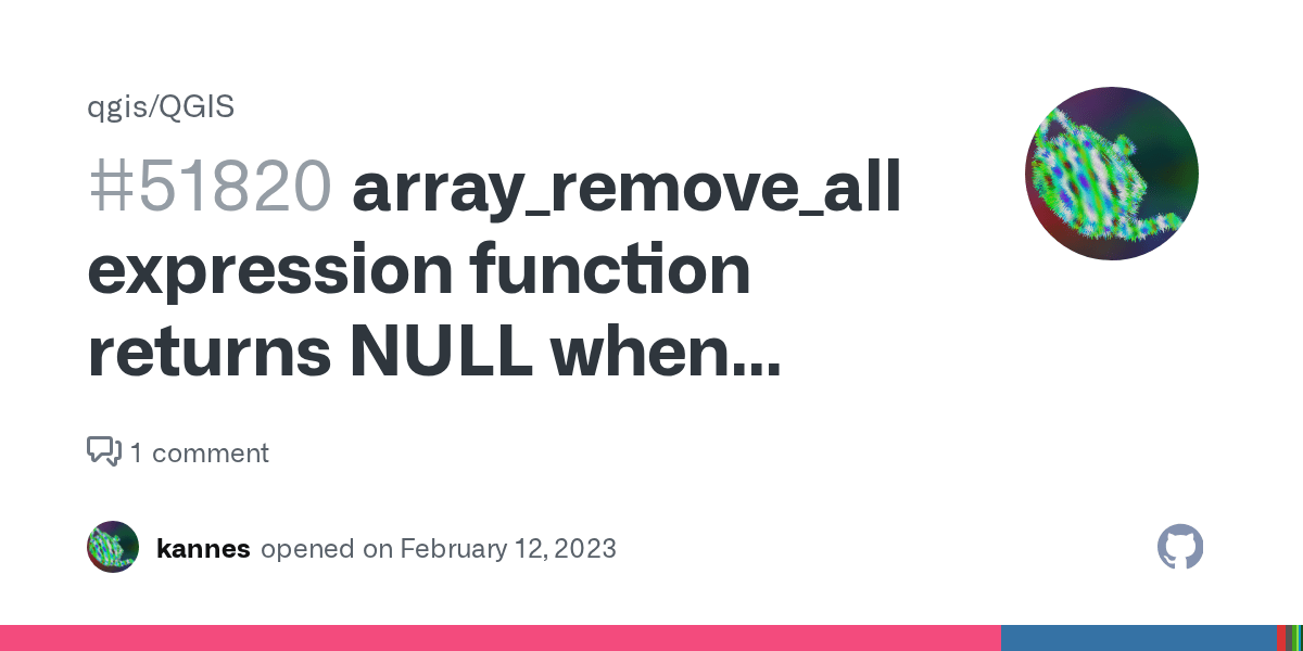array_remove_all expression function returns NULL when trying to remove