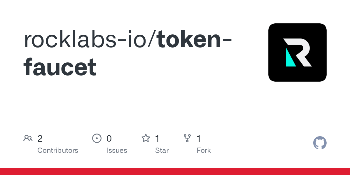 GitHub rocklabsio/tokenfaucet