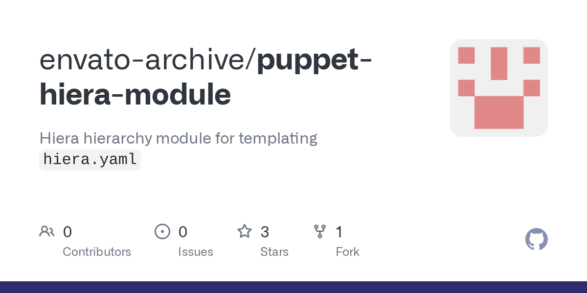 GitHub envatoarchive/puppethieramodule Hiera hierarchy module for
