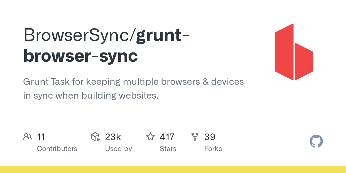 GitHub BrowserSync/gruntbrowsersync Grunt Task for keeping