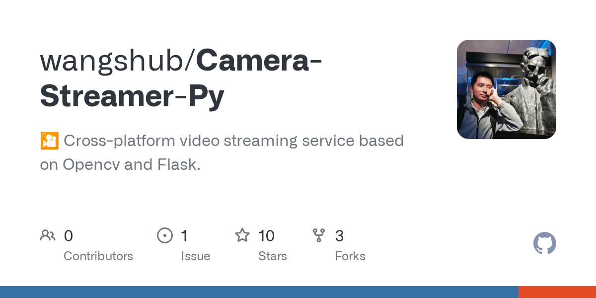 GitHub wangshub/CameraStreamerPy 🎦 Crossplatform video streaming