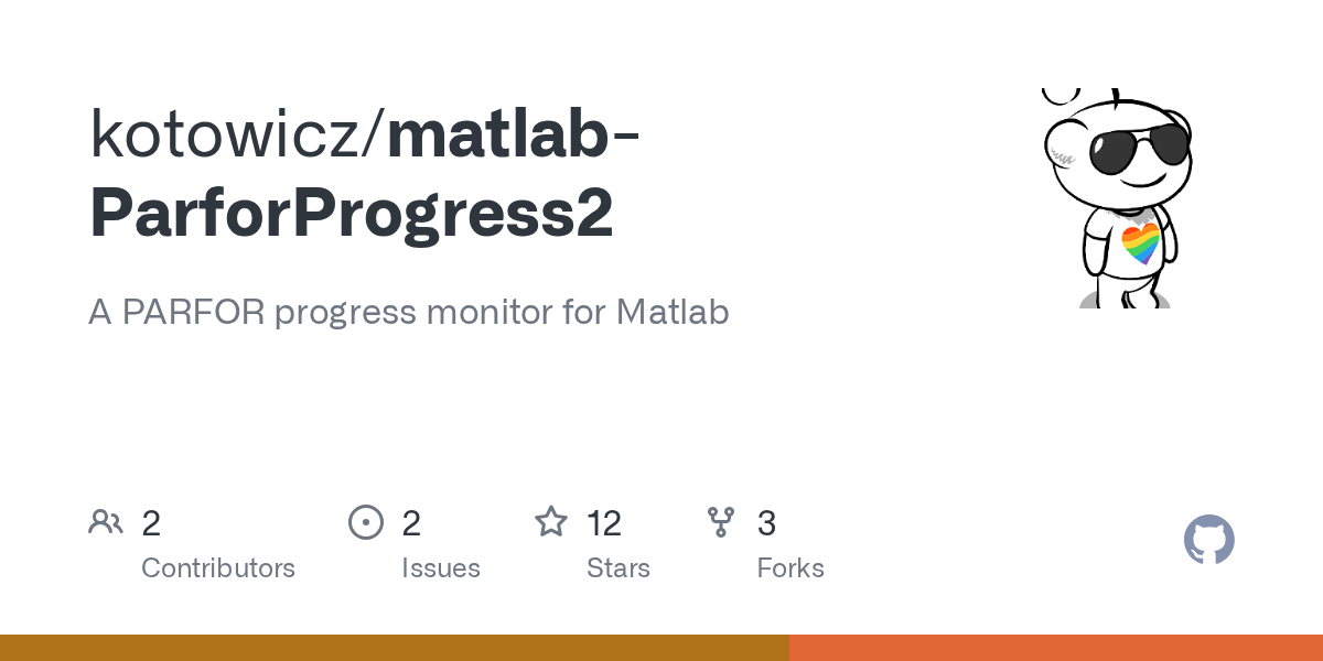 GitHub kotowicz/matlabParforProgress2 A PARFOR progress monitor for