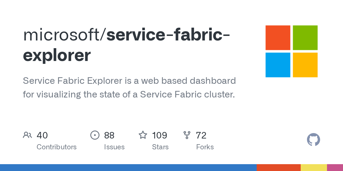 GitHub microsoft/servicefabricexplorer Service Fabric Explorer is