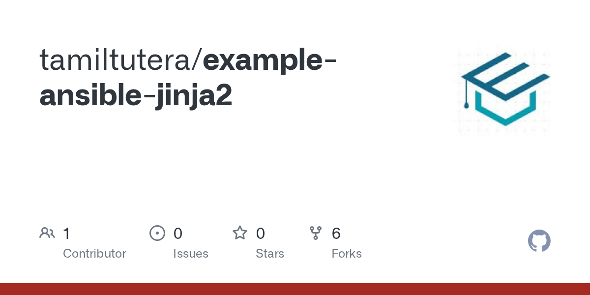 GitHub tamiltutera/exampleansiblejinja2