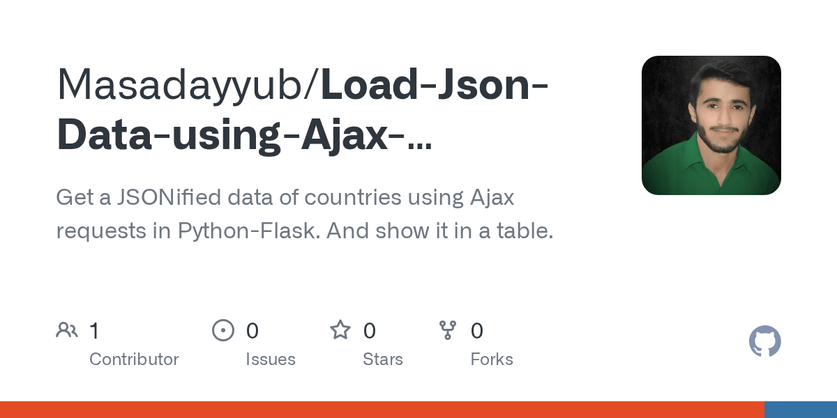 GitHub Masadayyub/LoadJsonDatausingAjaxRequestsinFlask Get a