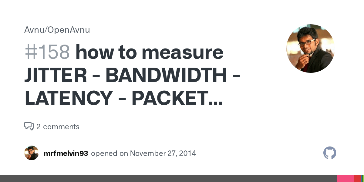 how to measure JITTER BANDWIDTH LATENCY PACKET LOSS of AVB