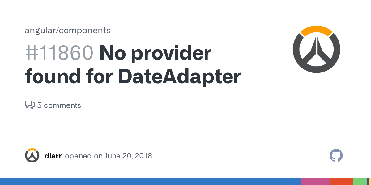 No provider found for DateAdapter · Issue 11860 ·