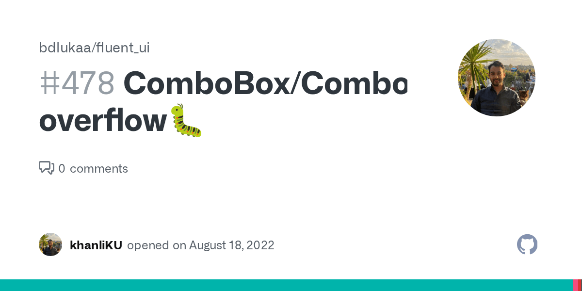 overflow🐛 · Issue 478 · bdlukaa/fluent_ui · GitHub