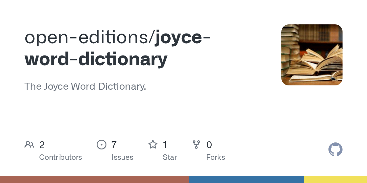 GitHub openeditions/joyceworddictionary The Joyce Word Dictionary.