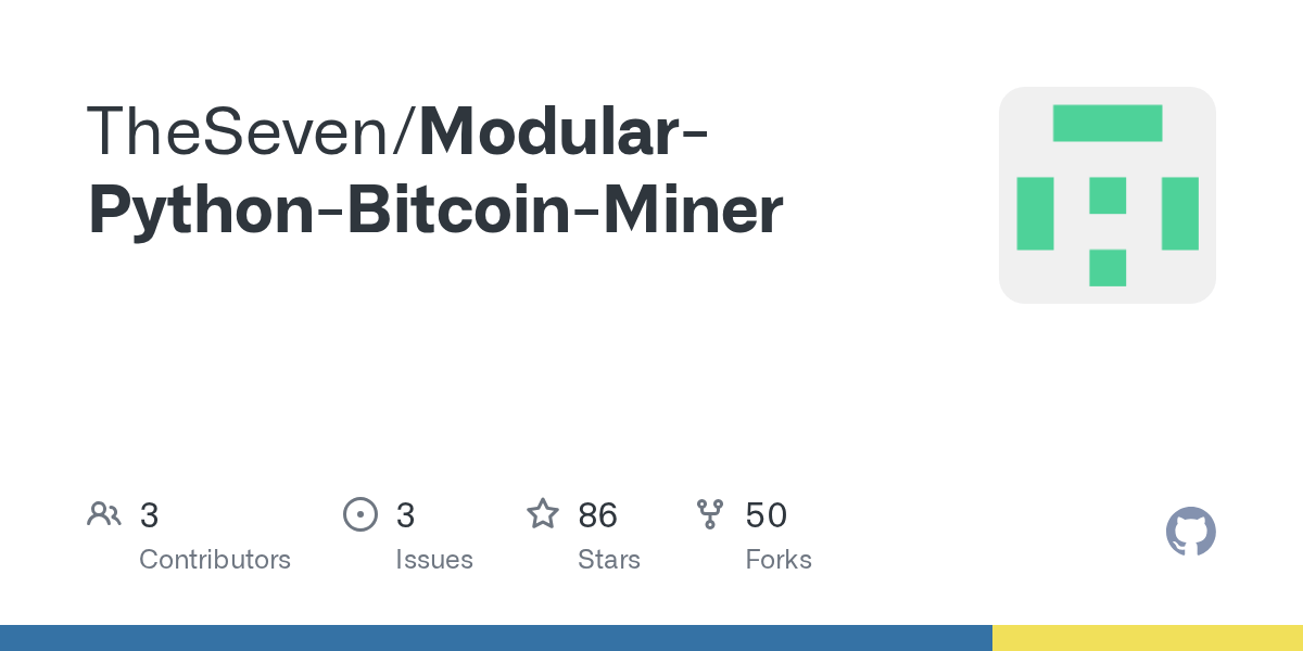 GitHub TheSeven/ModularPythonBitcoinMiner