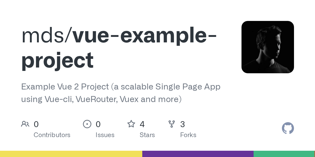 GitHub mds/vueexampleproject Example Vue 2 Project (a scalable