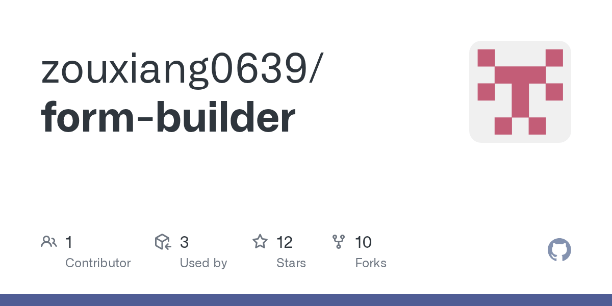 GitHub zouxiang0639/formbuilder