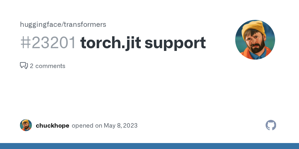 torch.jit support · Issue 23201 · huggingface/transformers · GitHub