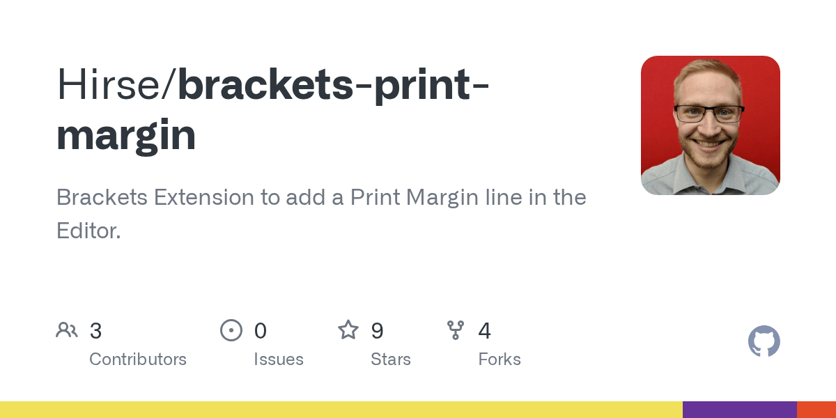 GitHub Hirse/bracketsprintmargin Brackets Extension to add a Print