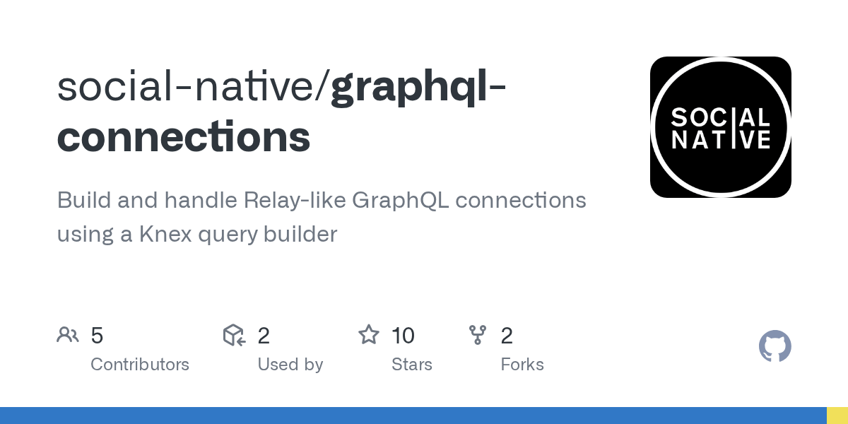 GitHub socialnative/graphqlconnections Build and handle Relaylike