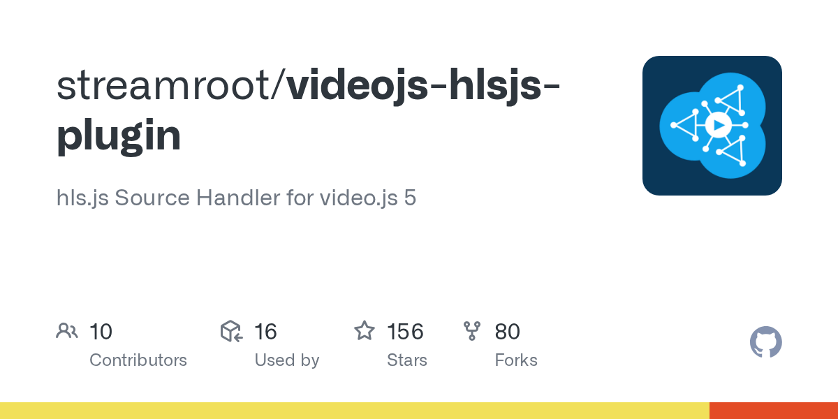 GitHub streamroot/videojshlsjsplugin hls.js Source Handler for