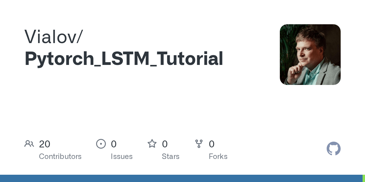 GitHub Vialov/Pytorch_LSTM_Tutorial