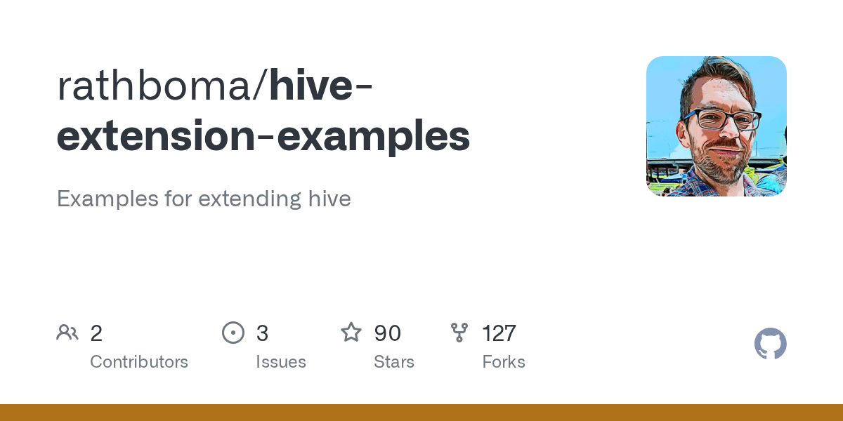 GitHub rathboma/hiveextensionexamples Examples for extending hive