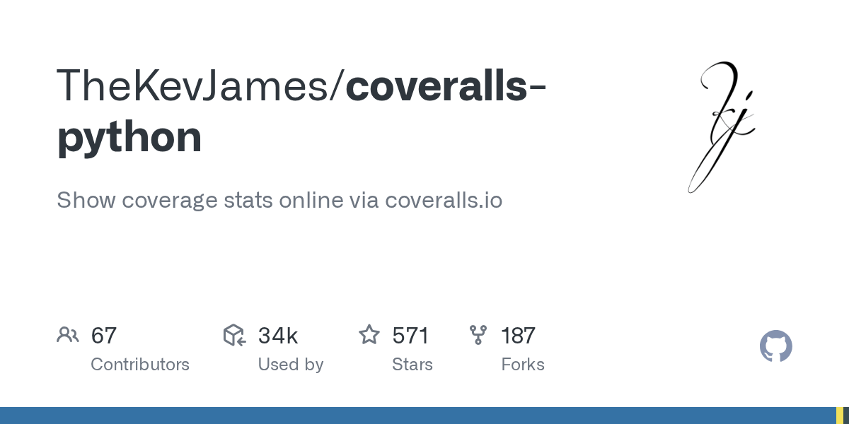 GitHub TheKevJames/coverallspython Show coverage stats online via