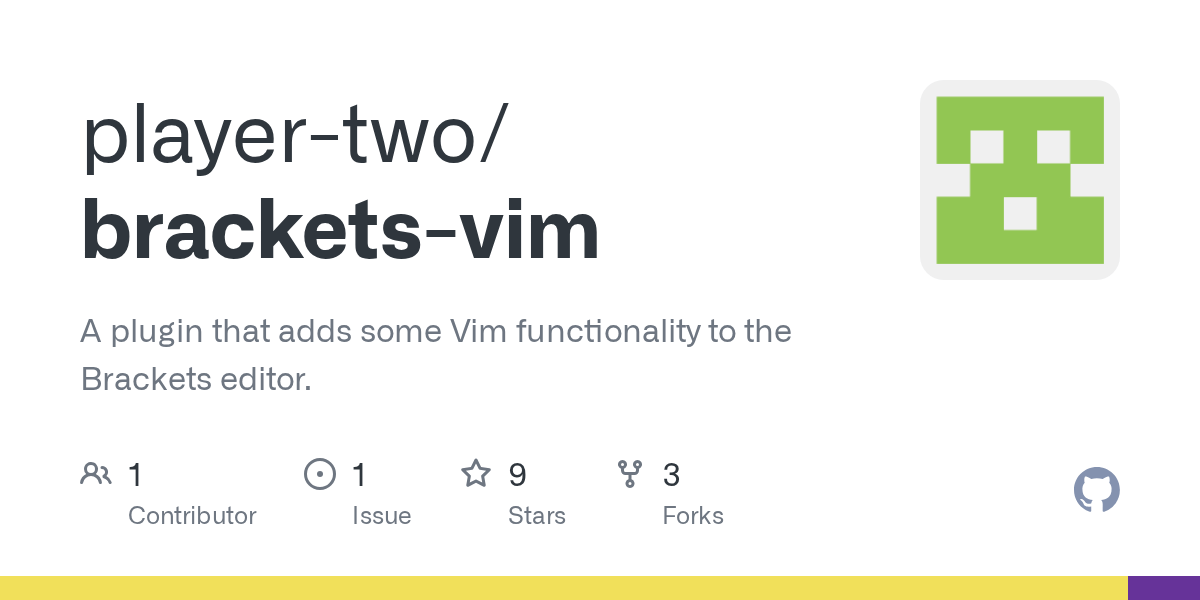 GitHub playertwo/bracketsvim A plugin that adds some Vim