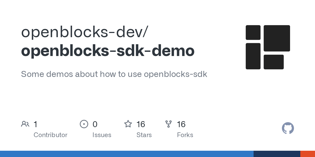 GitHub openblocksdev/openblockssdkdemo Some demos about how to