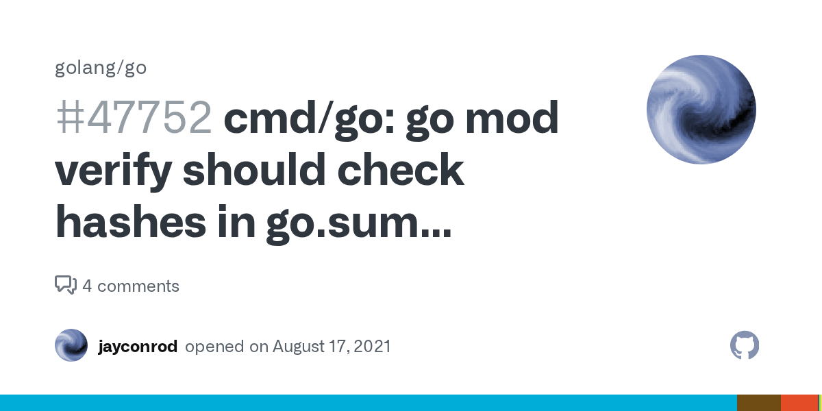 cmd/go go mod verify should check hashes in go.sum against GOSUMDB