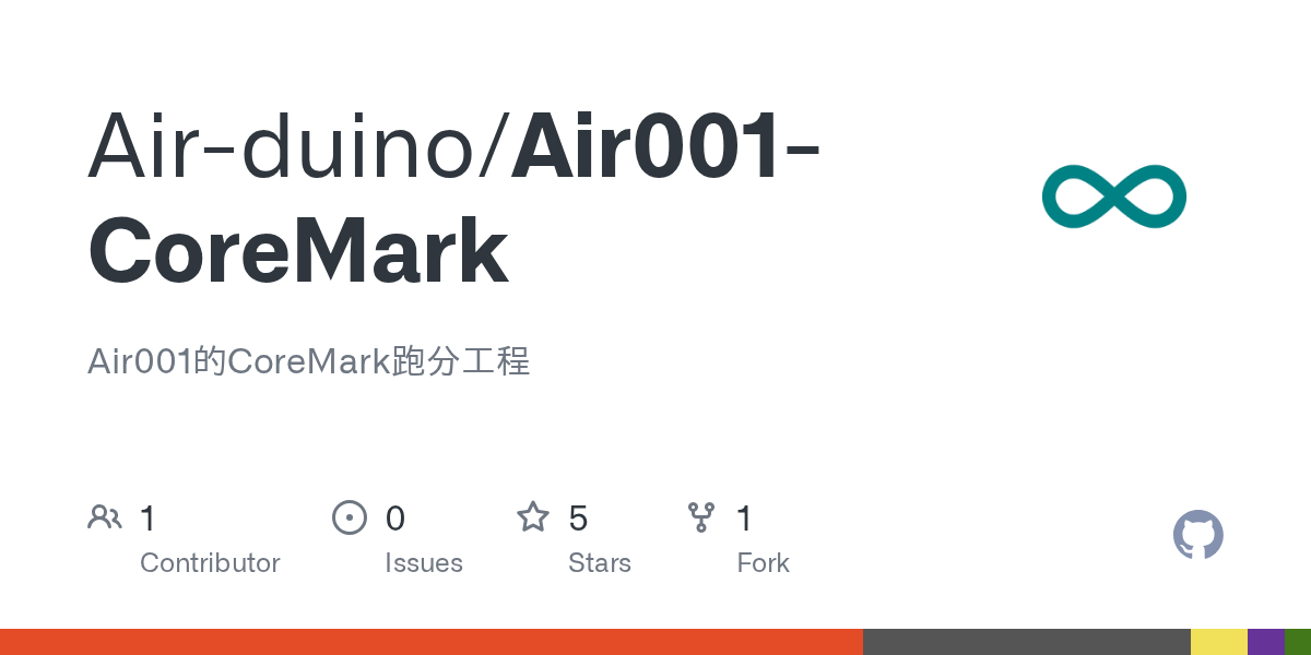 GitHub Airduino/Air001CoreMark Air001的CoreMark跑分工程