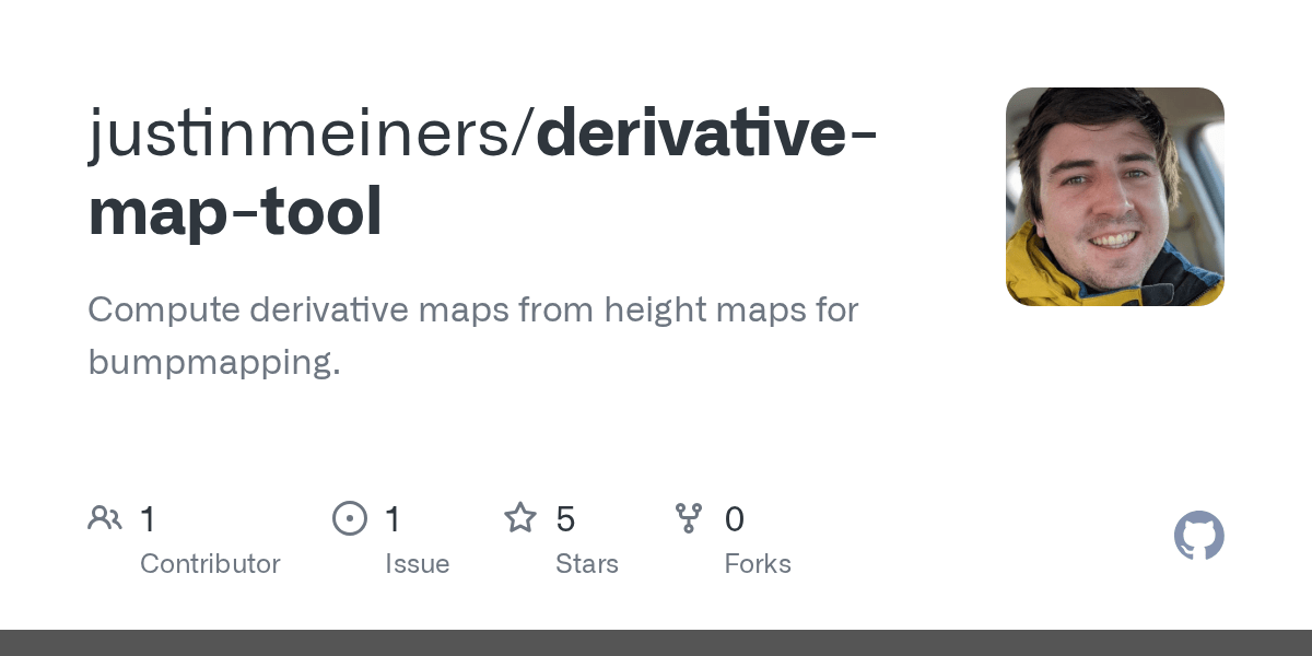 derivativemaptool/README.md at master · justinmeiners/derivativemap