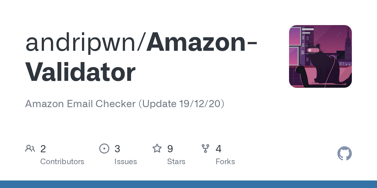 GitHub andripwn/AmazonValidator Amazon Email Checker (Update 19/12/20)