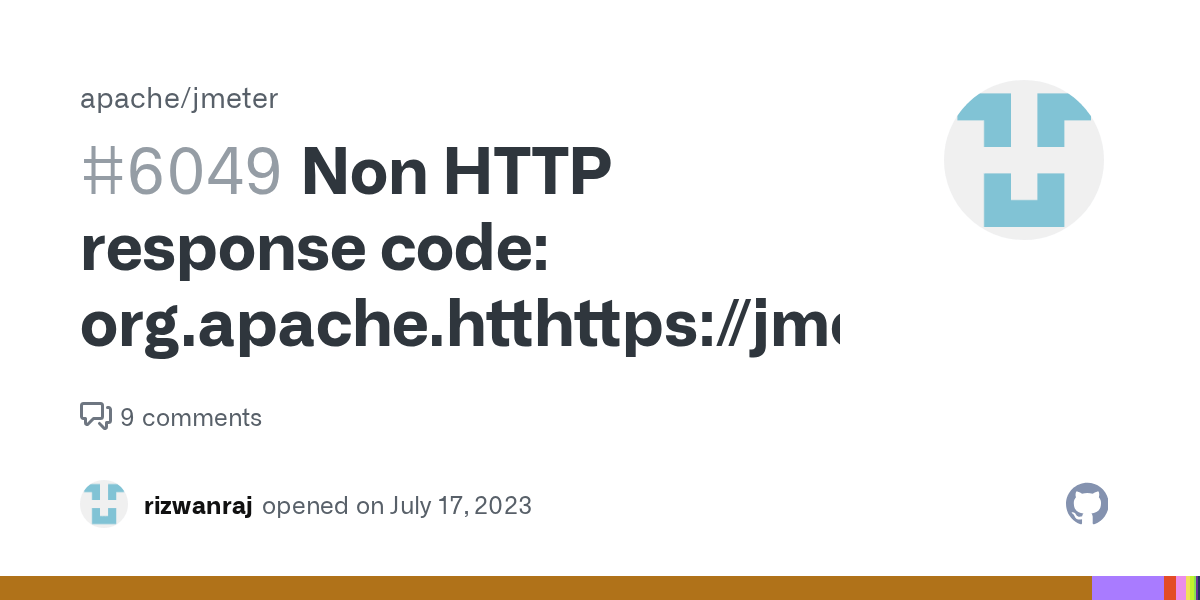 Non HTTP response code
