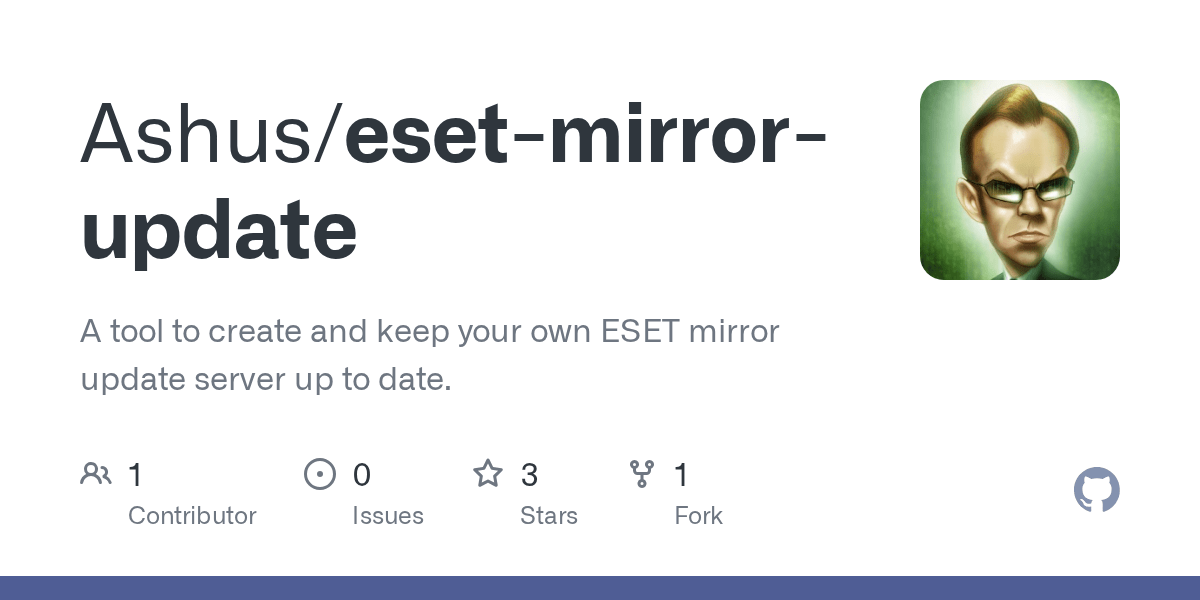 GitHub Ashus/esetmirrorupdate A tool to create and keep your own