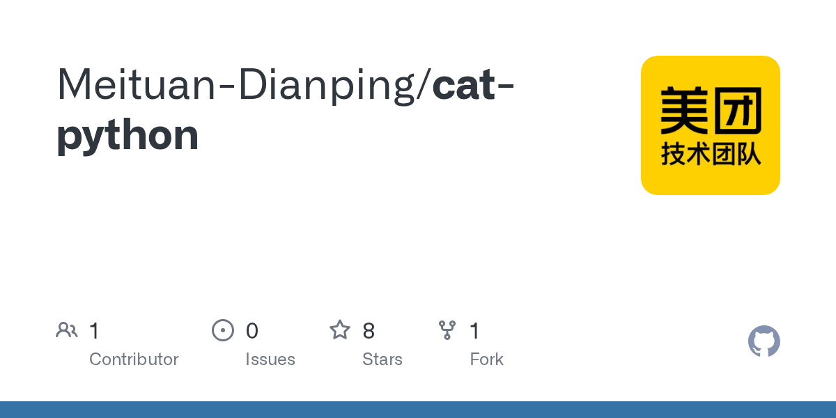 GitHub MeituanDianping/catpython
