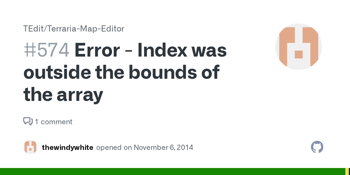 Error Index was outside the bounds of the array · Issue 574 · TEdit