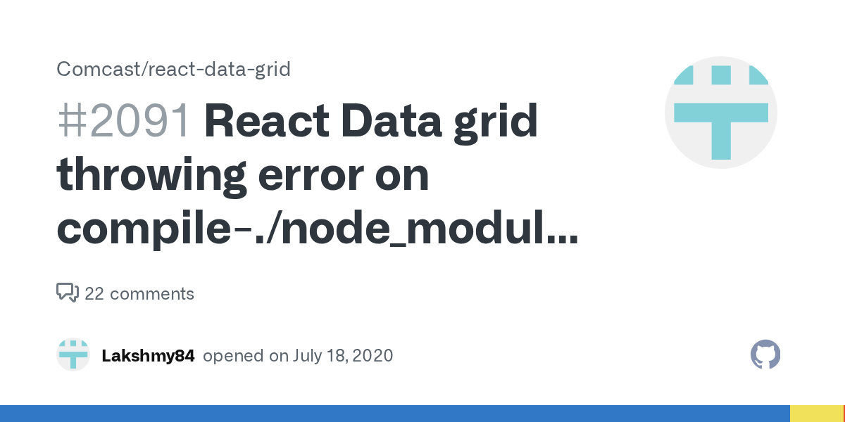 React Data grid throwing error on compile./node_modules/reactdata