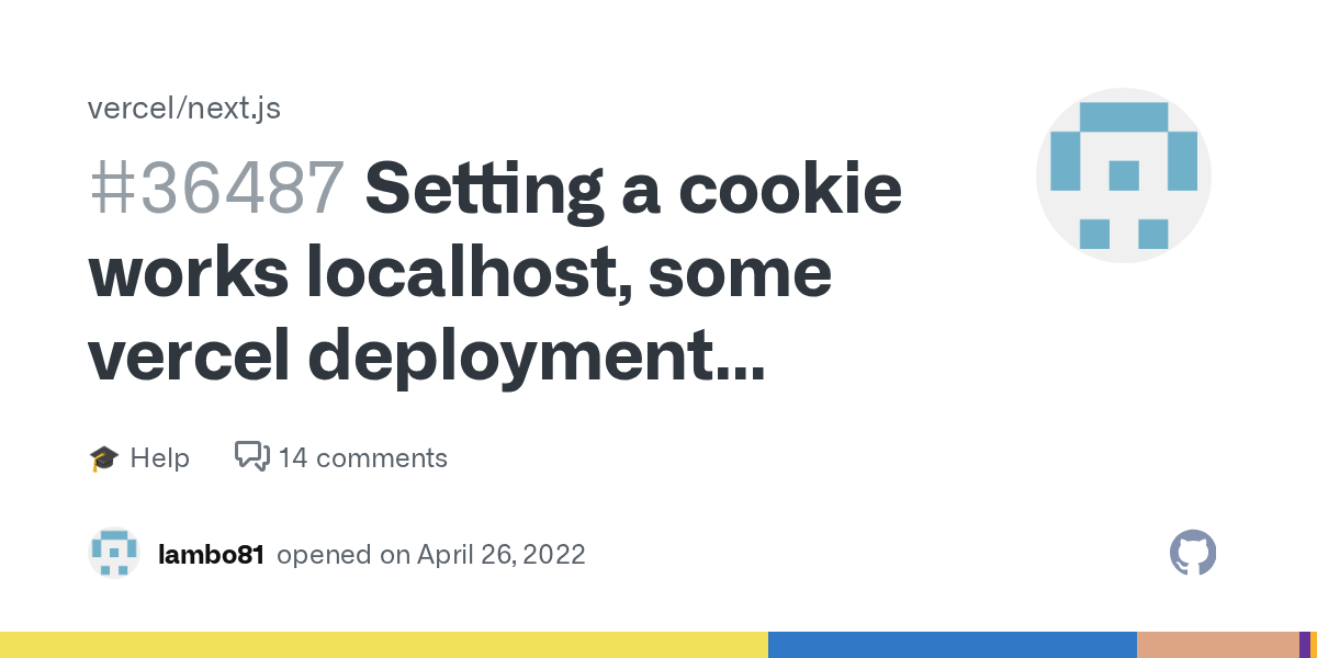 Setting a cookie works localhost, some vercel deployment domains, but