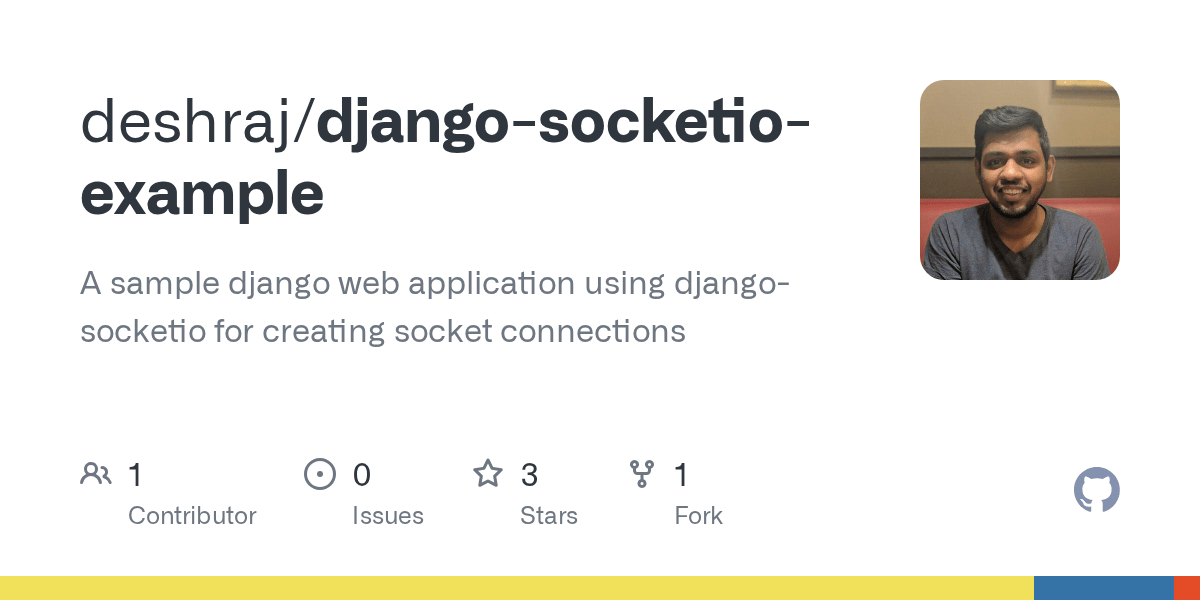 GitHub deshraj/djangosocketioexample A sample django web