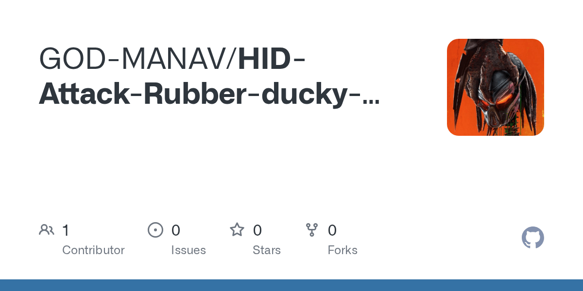 GitHub GODMANAV/HIDAttackRubberduckyusingRaspberryPipico