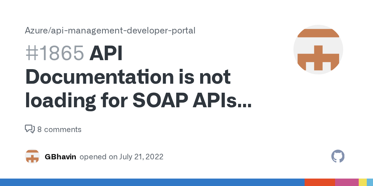 API Documentation is not loading for SOAP APIs on Developer portal