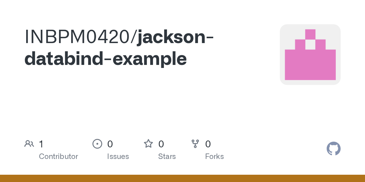 GitHub INBPM0420/jacksondatabindexample