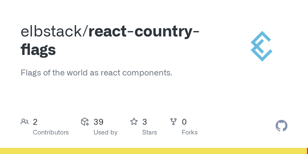 GitHub elbstack/reactcountryflags Flags of the world as react