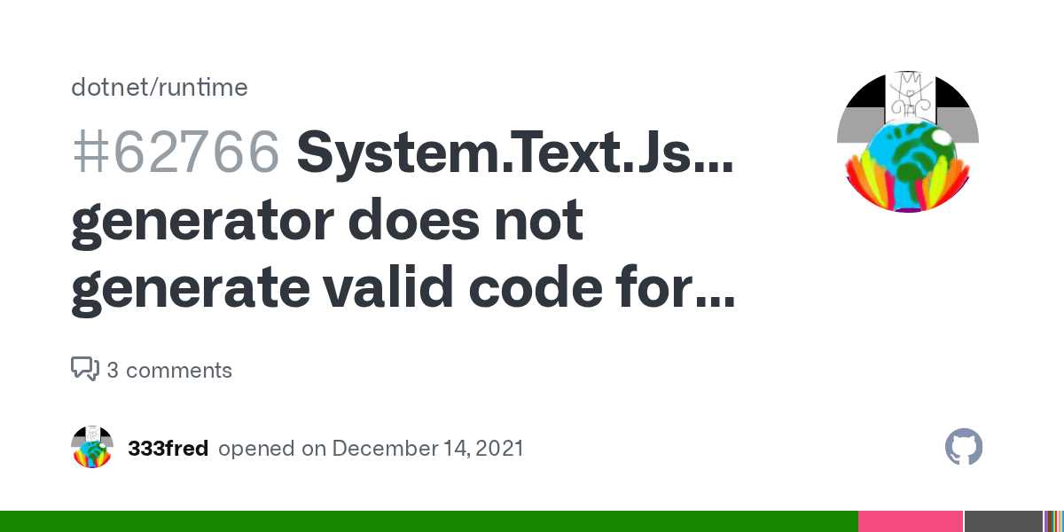 System.Text.Json generator does not generate valid code for empty