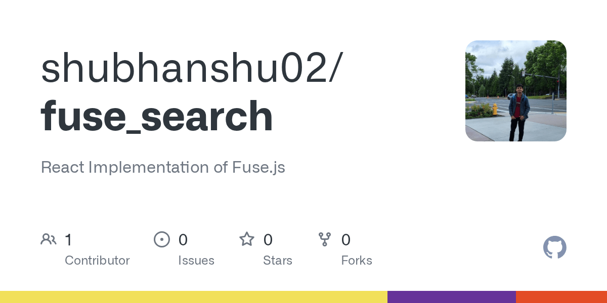 GitHub shubhanshu02/fuse_search React Implementation of Fuse.js