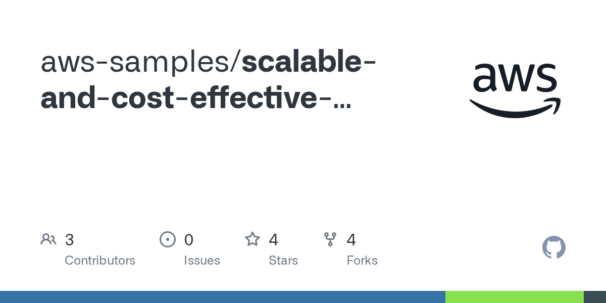 GitHub awssamples/scalableandcosteffectivebatchprocessingusing