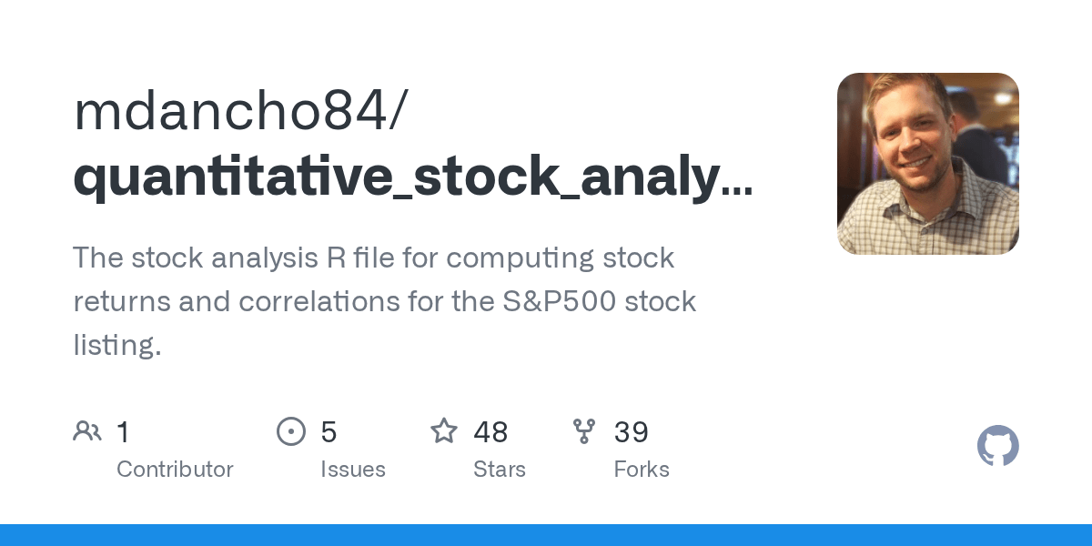 GitHub mdancho84/quantitative_stock_analysis_tutorial The stock