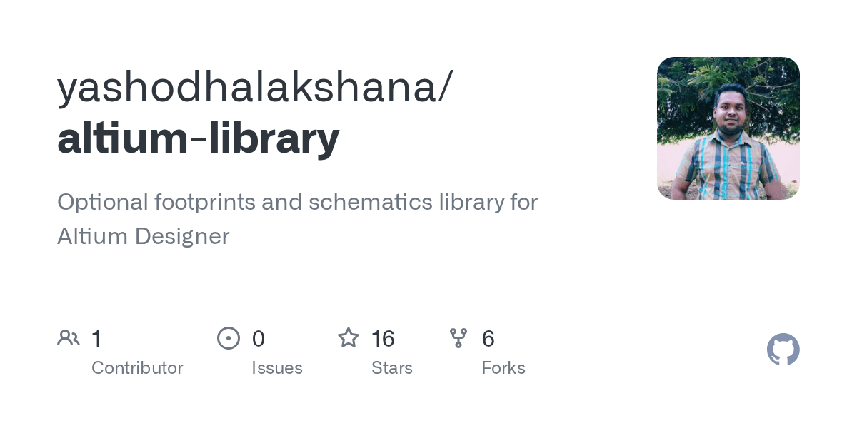 GitHub yashodhalakshana/altiumlibrary Optional footprints and